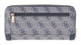 GUESS Lindsey SLG Zip Around Wallet L Slate Logo