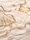 GUESS Printed Kefiah 120X120 Cream White