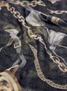 GUESS Printed Kefiah 120X120 Black