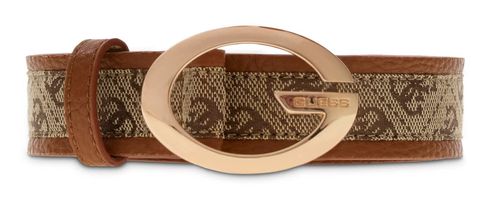 GUESS Camden Pant Belt H30 W105 Latte Logo / Cognac GUESS Camden Pant Belt H30 W105 Latte Logo / Cognac