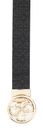 GUESS Stacey Adjustable & Reversible Belt H35 W95 Black / Light Blue - kürzbar