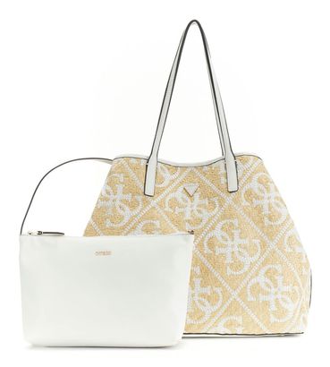 GUESS Kirsten 2 in 1 Tote L Natural / Cream White GUESS Kirsten 2 in 1 Tote L Natural / Cream White