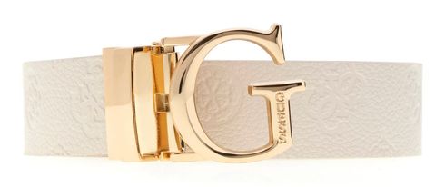 GUESS Ella Logo Adjustable And Reversible Pant Belt W95 Stone Logo / Rose Logo - shortenable