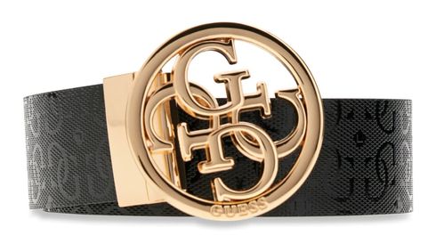 GUESS Stacey Adjustable & Reversible Belt H35 W85 Black / Light Blue - kürzbar GUESS Stacey Adjustable & Reversible Belt H35 W85 Black / Light Blue - kürzbar