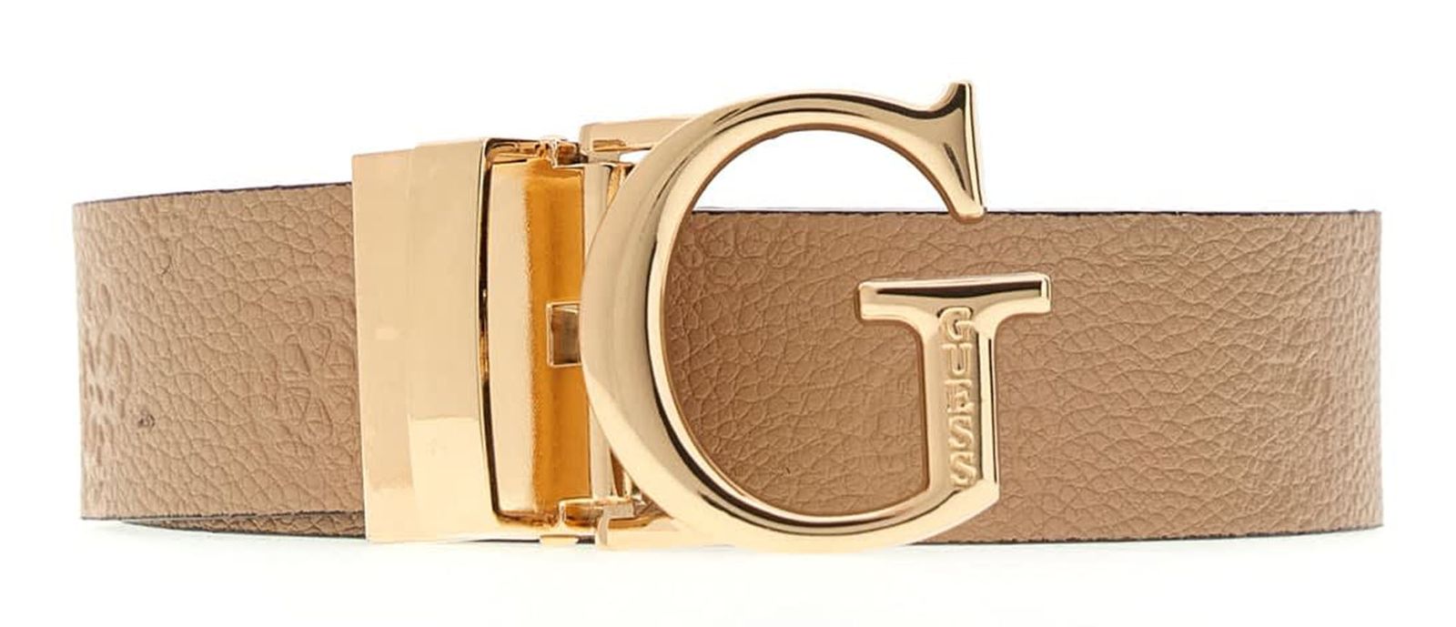 GUESS Ella Logo Adjustable And Reversible Pant Belt W85 Black Logo / Beige Logo - kürzbar GUESS Ella Logo Adjustable And Reversible Pant Belt W85 Black Logo / Beige Logo - kürzbar