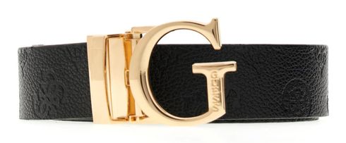 GUESS Ella Logo Adjustable And Reversible Pant Belt W105 Black Logo / Beige Logo - kürzbar GUESS Ella Logo Adjustable And Reversible Pant Belt W105 Black Logo / Beige Logo - kürzbar
