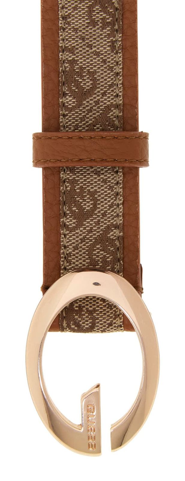 GUESS Camden Pant Belt H30 W85 Latte Logo / Cognac GUESS Camden Pant Belt H30 W85 Latte Logo / Cognac