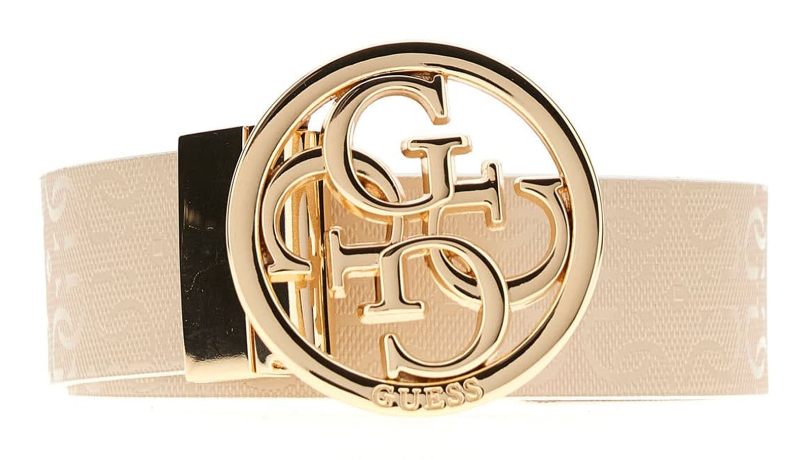 GUESS Stacey Adjustable & Reversible Belt H35 W85 Cream White / Light Beige - kürzbar GUESS Stacey Adjustable & Reversible Belt H35 W85 Cream White / Light Beige - kürzbar