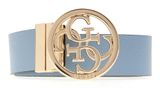 GUESS Noelle Adjustable & Reversible Pant Belt W105 Latte Logo / Light Blue - kürzbar GUESS Noelle Adjustable & Reversible Pant Belt W105 Latte Logo / Light Blue - kürzbar
