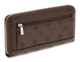 GUESS Diana SLG Zip Around Wallet L Chocolate Logo