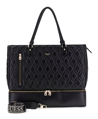 GUESS Maxine Zip Bottom Tote Black GUESS Maxine Zip Bottom Tote Black