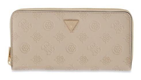 GUESS Diana SLG Zip Around Wallet L Light Taupe Logo