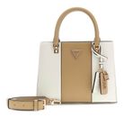 GUESS Noelle II Multi Compartment Satchel S Cream White / Beige