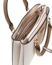 GUESS Noelle II Multi Compartment Satchel S Cream White / Beige