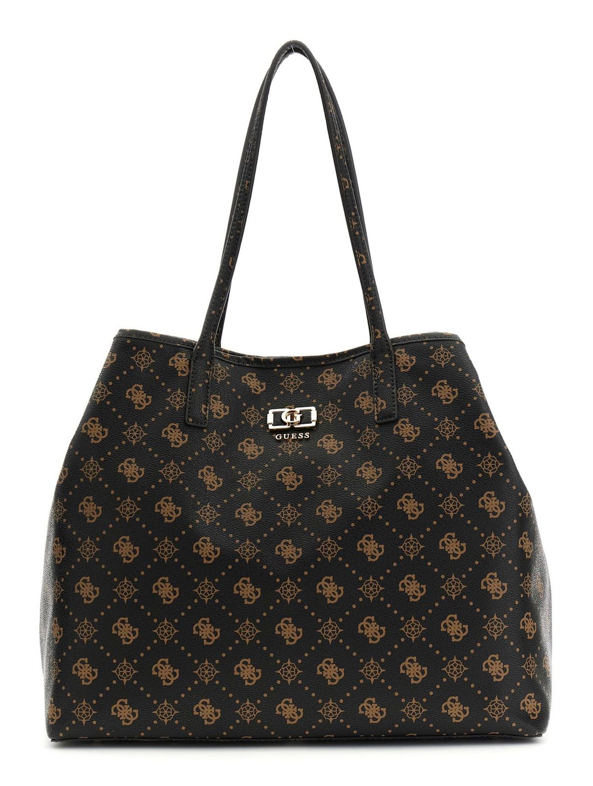 GUESS Emelie Logo 2 in 1 Tote L Espresso Logo GUESS Emelie Logo 2 in 1 Tote L Espresso Logo