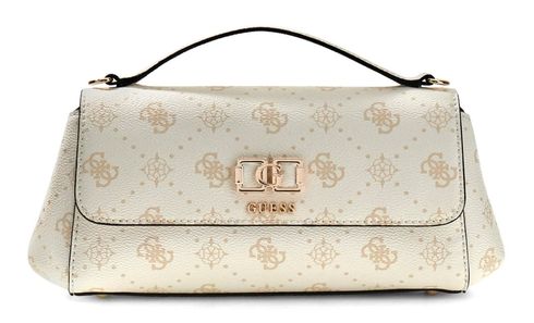 GUESS Emelie Logo Flap Crossbody White Logo GUESS Emelie Logo Flap Crossbody White Logo