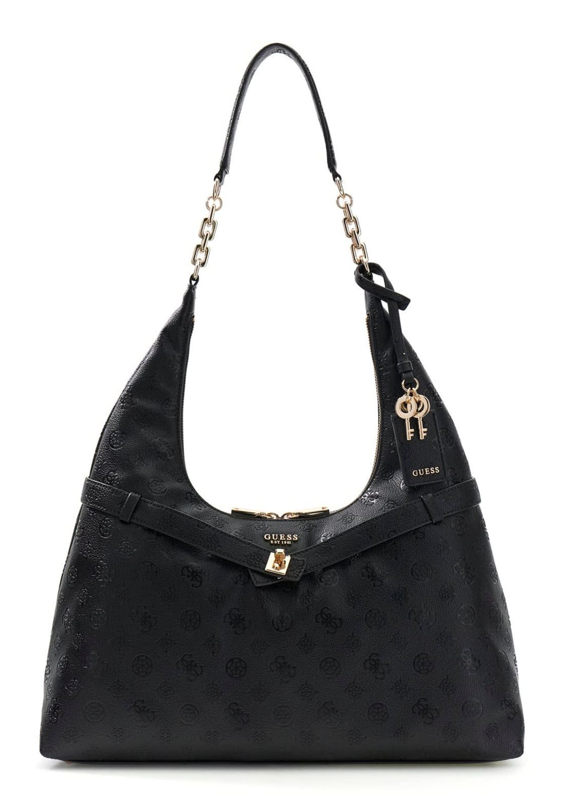 GUESS Ella Logo Hobo Black Logo