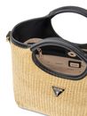 GUESS Kirsten Mini Satchel Natural / Black