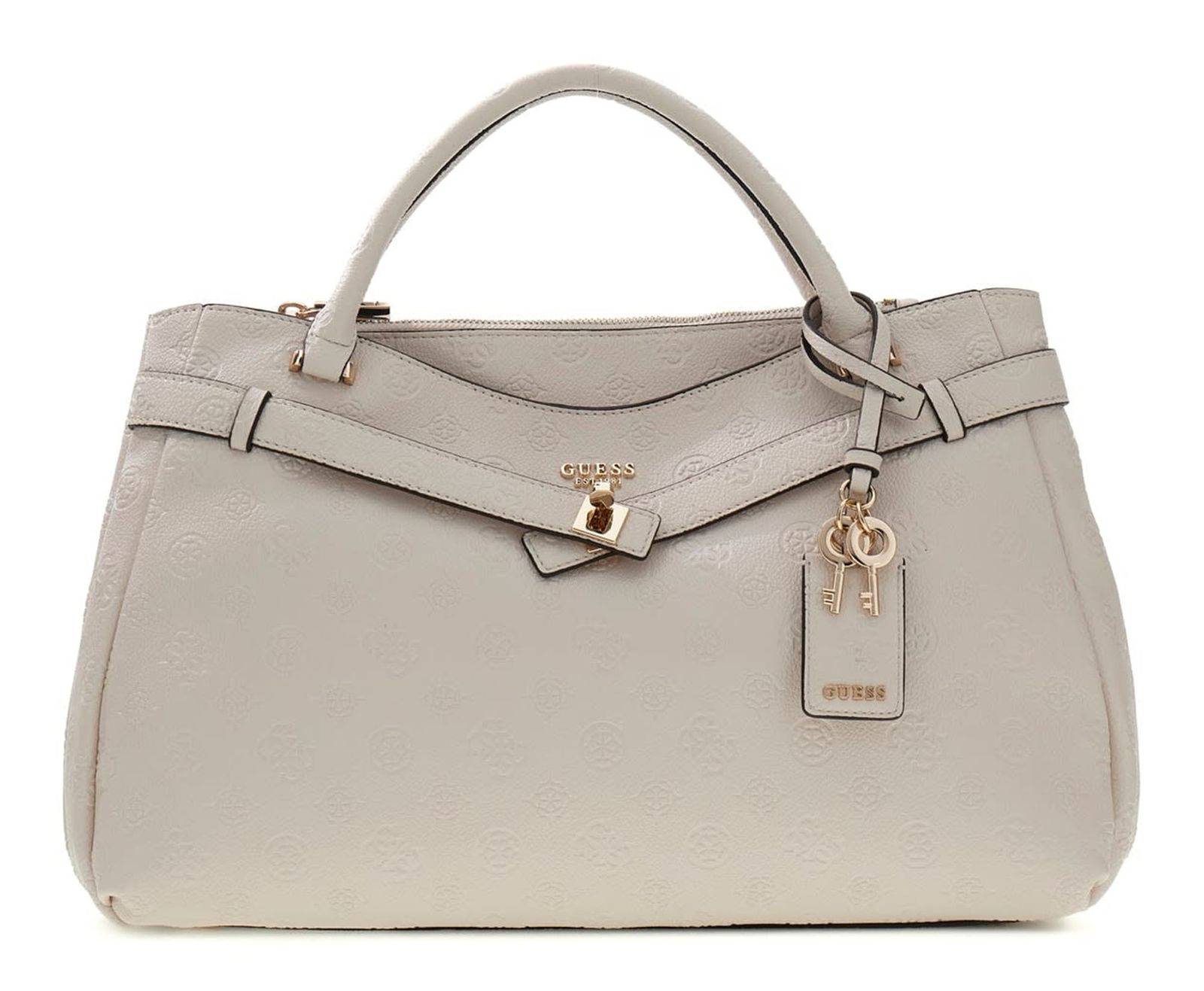 GUESS Ella Logo Girlfriend Satchel L Stone Logo