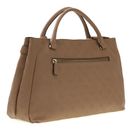 GUESS Ella Logo Girlfriend Satchel L Beige Logo GUESS Ella Logo Girlfriend Satchel L Beige Logo