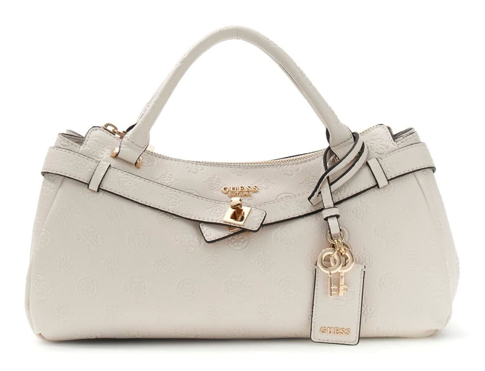 GUESS Ella Logo Girlfriend Satchel Stone Logo