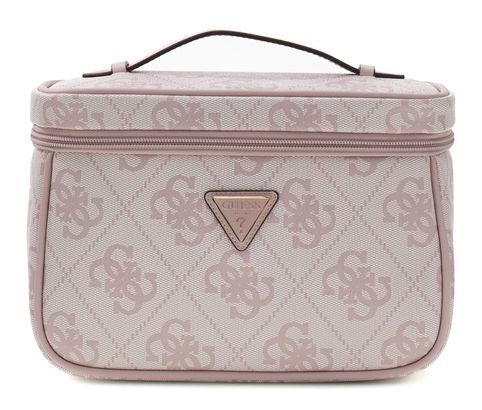 GUESS Toiletry Train Case Orchid Logo