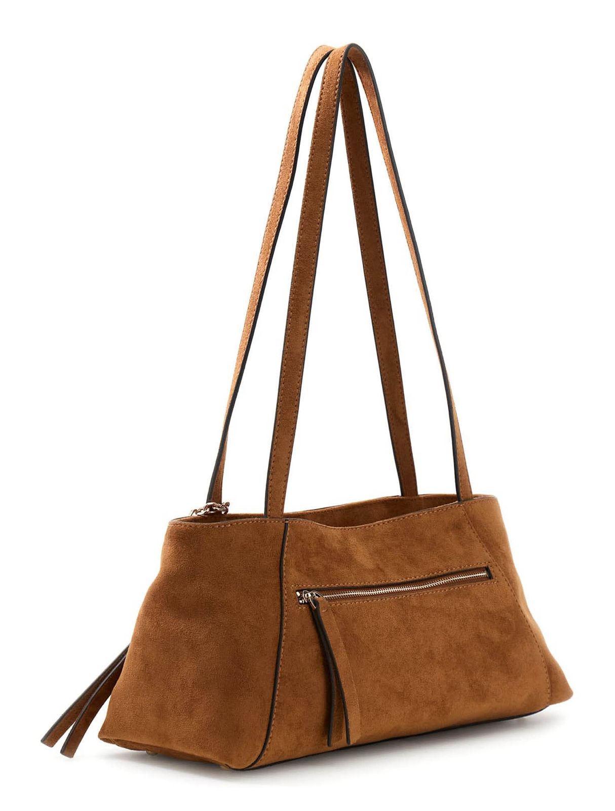 GUESS Devon Shoulder Satchel Cognac GUESS Devon Shoulder Satchel Cognac