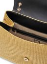 GUESS Maggie Straw Flap Shoulder Bag L Natural / Black