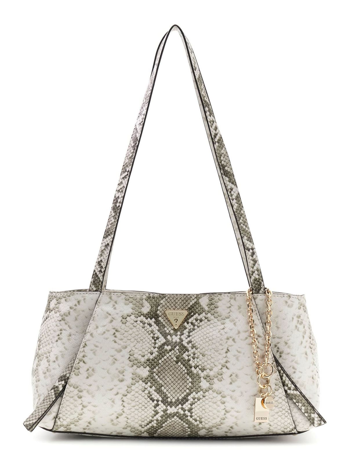 GUESS Devon Shoulder Satchel Natural