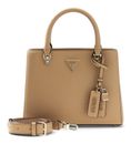 GUESS Noelle II Multi Compartment Satchel S Beige