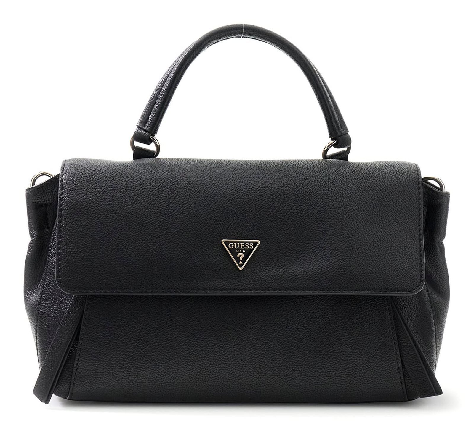 GUESS Devon Top Handle Flap Black