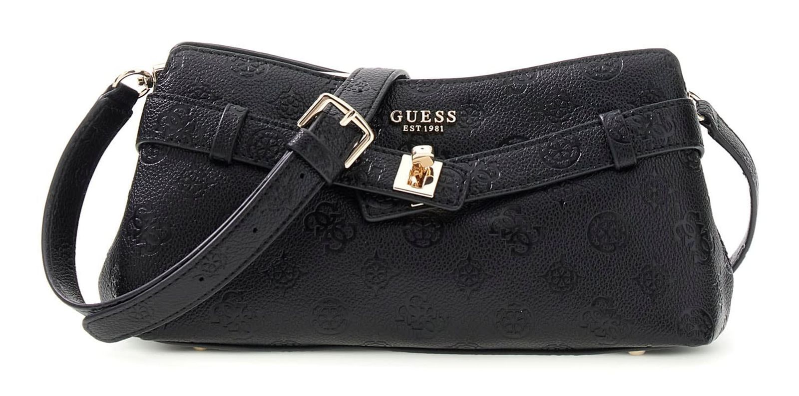 GUESS Ella Logo Girlfriend Crossbody Black Logo