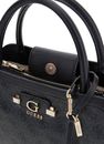 GUESS Lindsey Girlfriend Satchel Coal Logo