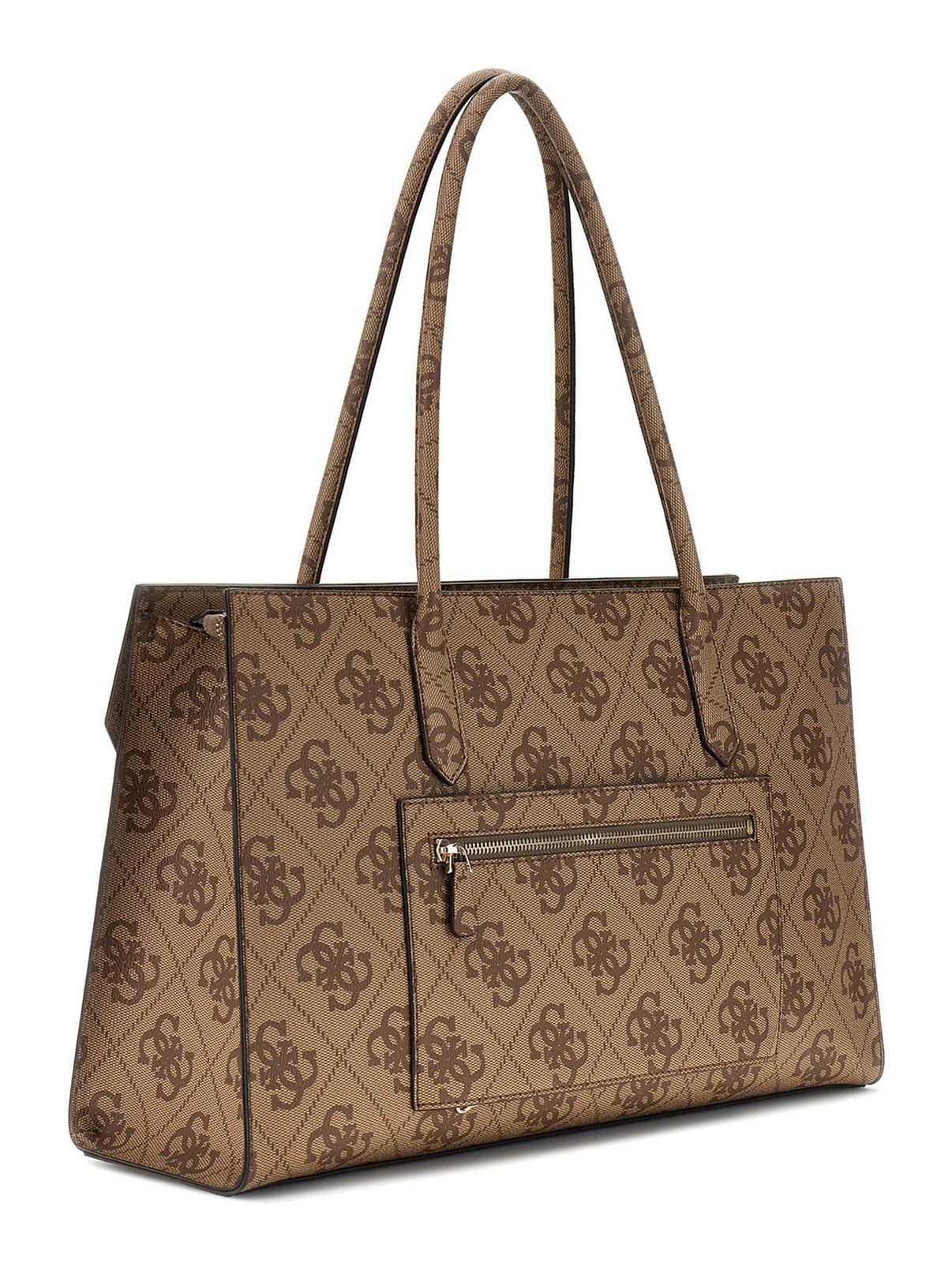 GUESS Kiera Tote Latte Logo GUESS Kiera Tote Latte Logo