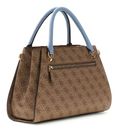 GUESS Noelle II Luxury Satchel Latte Logo / Light Blue GUESS Noelle II Luxury Satchel Latte Logo / Light Blue