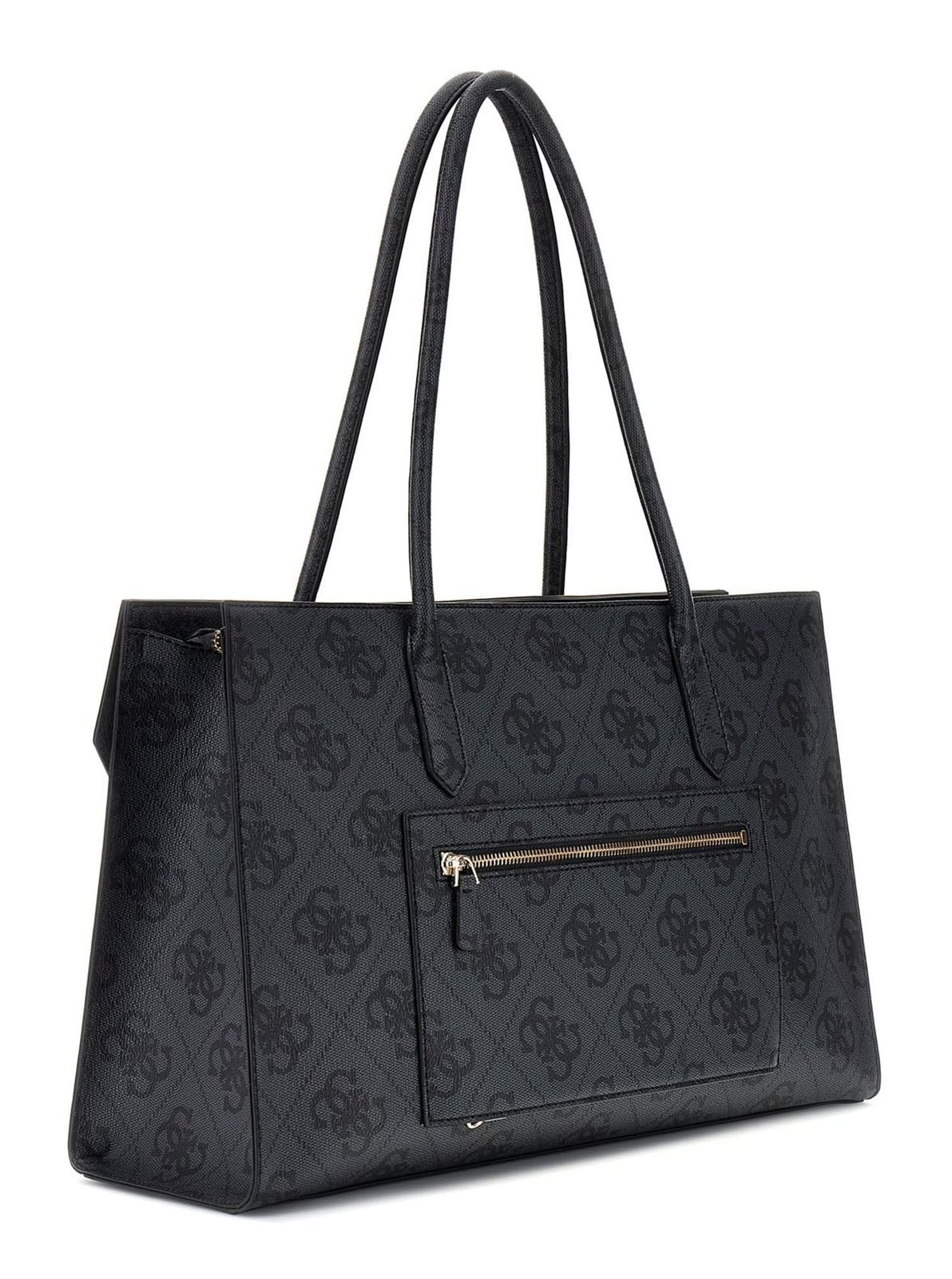 GUESS Kiera Tote Coal Logo GUESS Kiera Tote Coal Logo