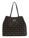 GUESS Emelie Logo 2 in 1 Tote L Espresso Logo GUESS Emelie Logo 2 in 1 Tote L Espresso Logo