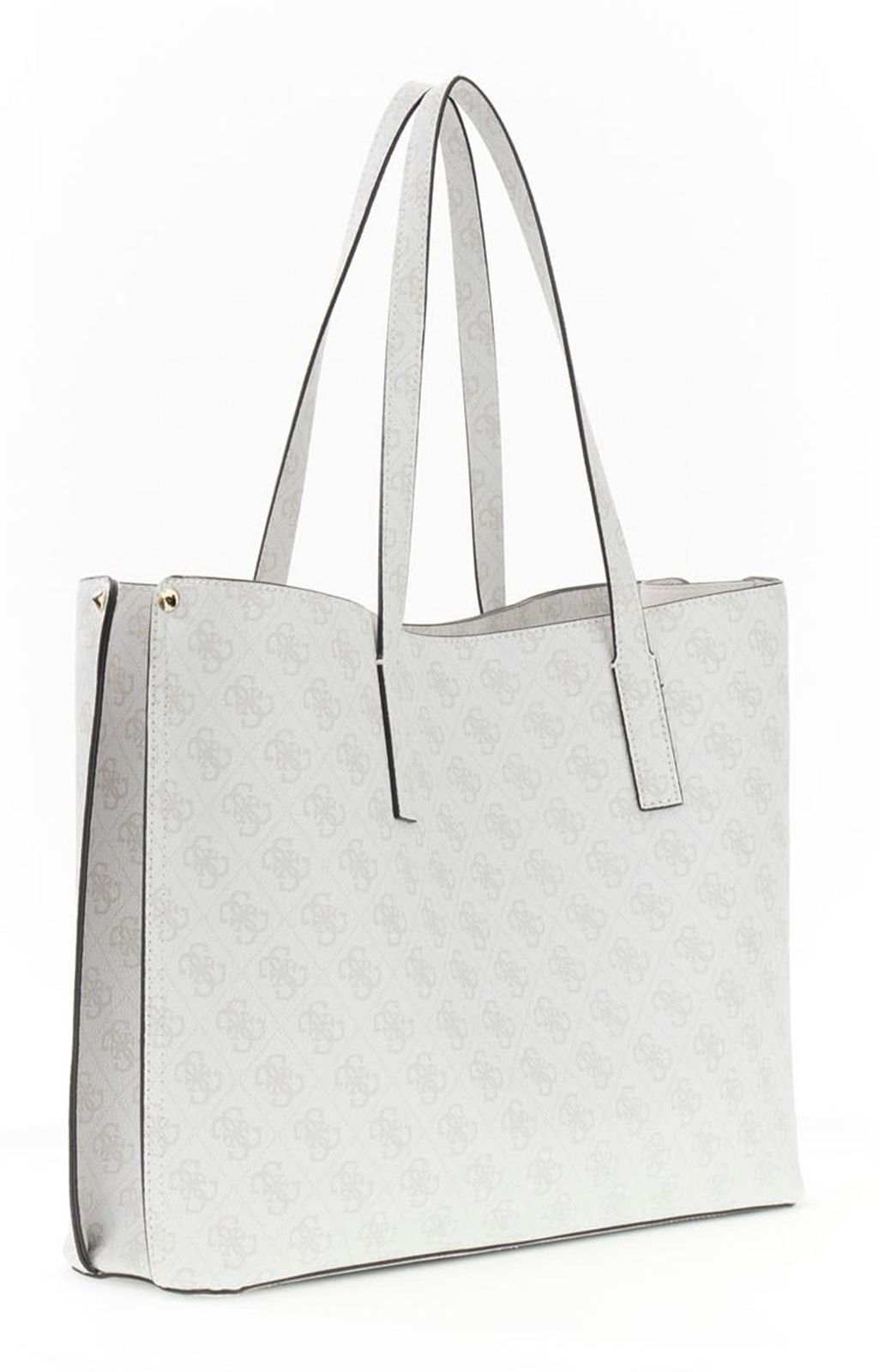 GUESS Meridian II Girlfriend Tote Bag Bone Logo GUESS Meridian II Girlfriend Tote Bag Bone Logo