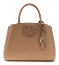 GUESS Isola 3 Compartment Satchel Beige