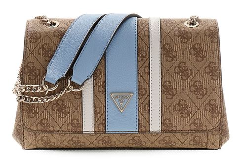 GUESS Noelle II Convertible Xbody Flap Latte Logo / Light Blue GUESS Noelle II Convertible Xbody Flap Latte Logo / Light Blue