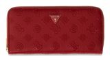 GUESS Diana SLG Zip Around Wallet L Dark Cherry Logo