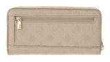 GUESS Diana SLG Zip Around Wallet L Light Taupe Logo
