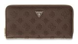 GUESS Diana SLG Zip Around Wallet L Chocolate Logo