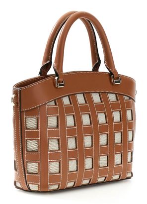 GUESS Frankie Girlfriend Satchel Caramel