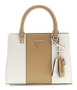 GUESS Noelle II Multi Compartment Satchel S Cream White / Beige
