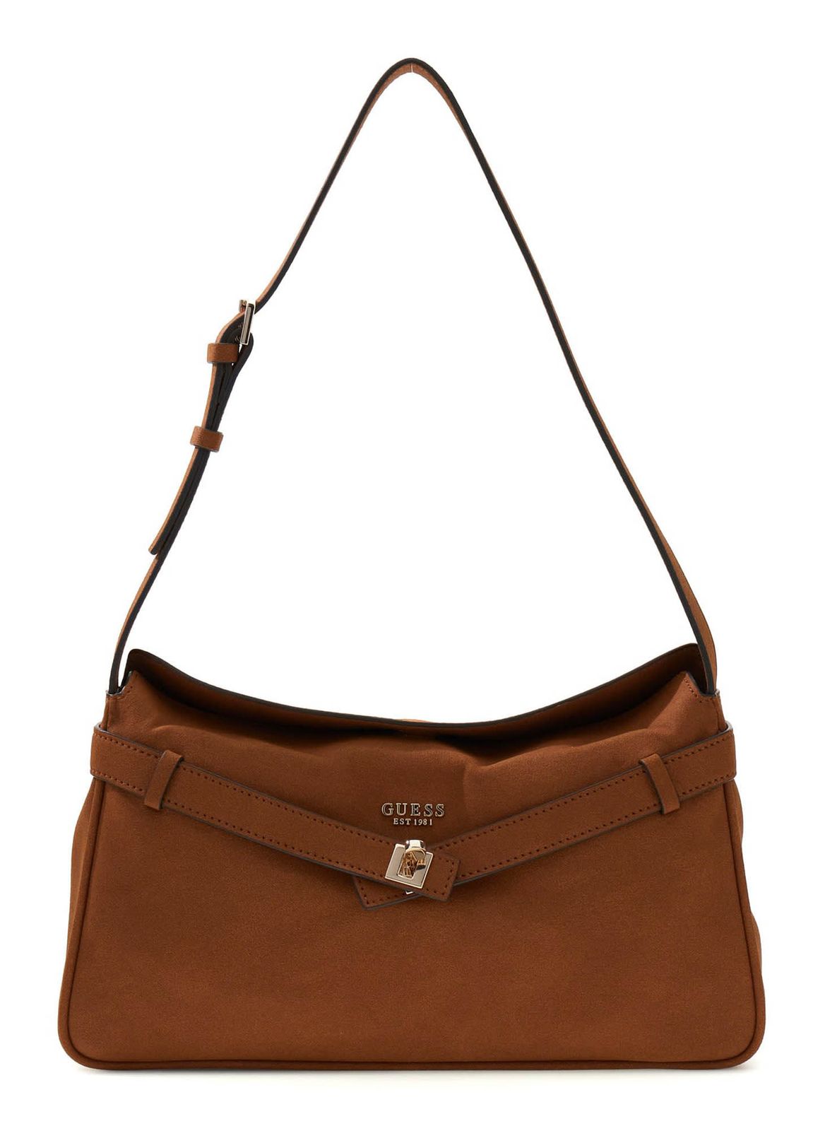 GUESS Ella Shoulder Bag Cognac