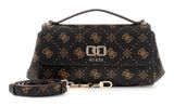 GUESS Emelie Logo Flap Crossbody Espresso Logo