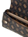 GUESS Emelie Logo Flap Crossbody Espresso Logo