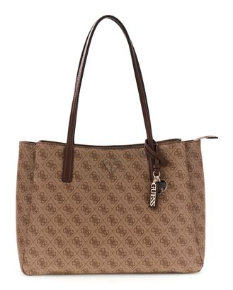 GUESS Noelle II Tech Tote Latte Logo / Brown