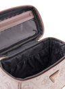 GUESS Toiletry Train Case Orchid Logo